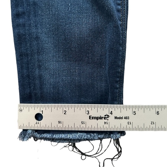 Hudson Krista low rise cropped skinny released hem jeans size 26/4 medium wash - Picture 11 of 14